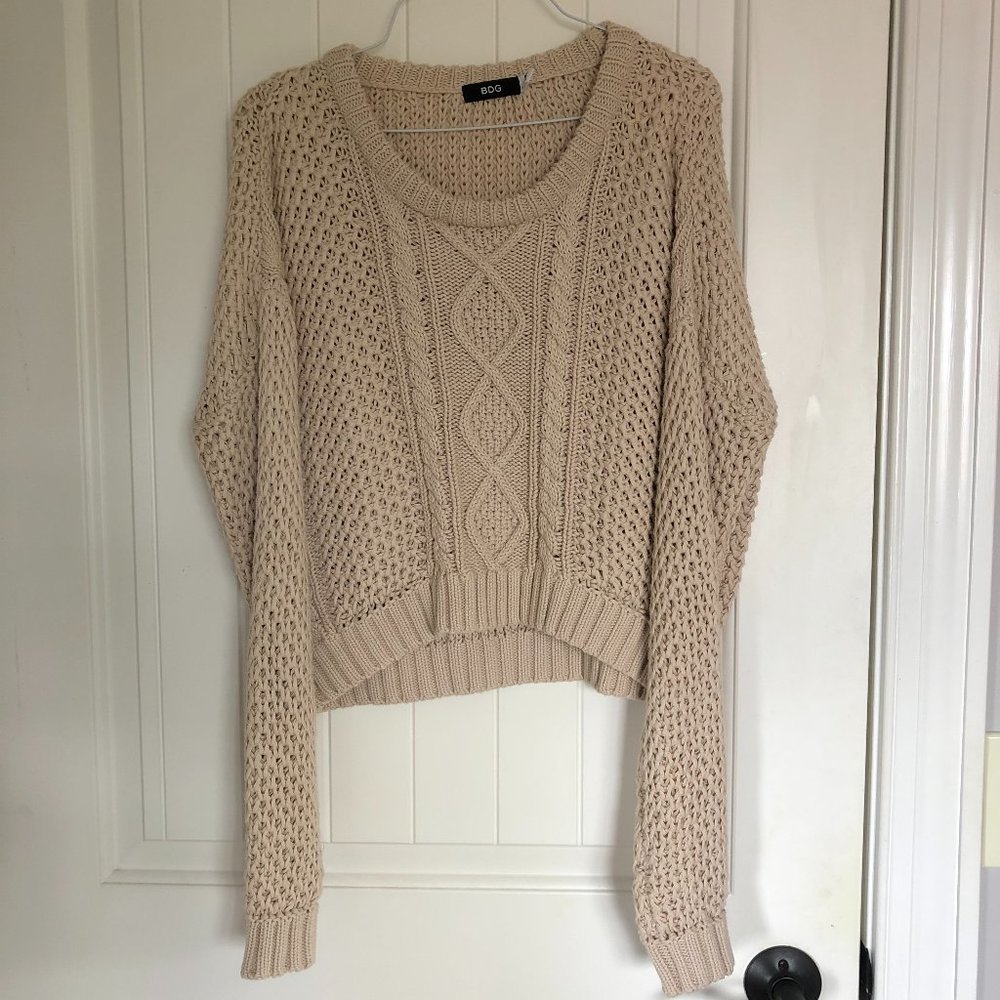 BDG Crop Sweater | CREAM | MEDIUM